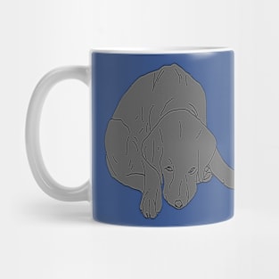 Black Labrador saying Sorry Mug